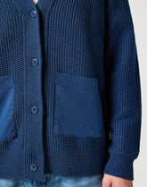 Męski Sweter Wrangler Cardigan Blue 112357288 W8F5017358